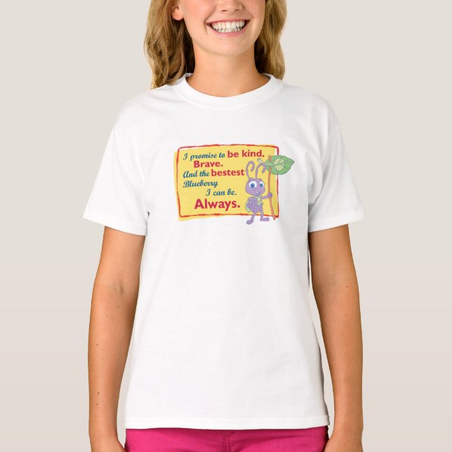 Disney A Bug's Life Princess Dot Motto T-Shirt (Front)