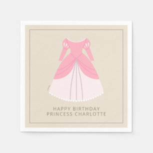 Disney Aurora Dress   Girl's Birthday Napkin