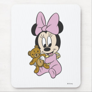 Disney Baby Minnie Mouse With Teddy Bear Pad