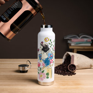 Disney   Beautiful Snow White Floral Graphic Water Bottle