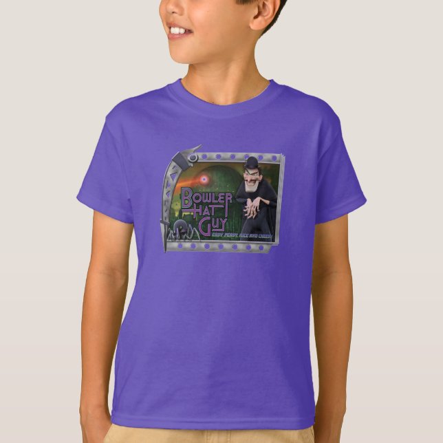 Disney Bowler Hat Guy In Scary Frame T-Shirt (Front)