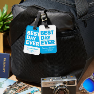 Disney Castle   Best Day Ever Luggage Tag