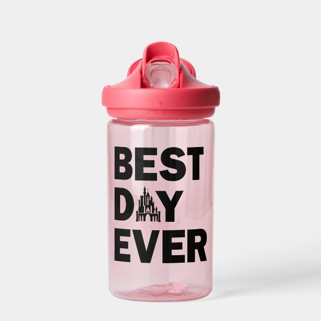 Disney Castle | Best Day Ever Water Bottle (Front)