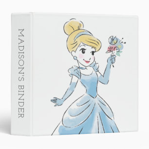 Disney Cinderella Watercolor Add Your Name Binder