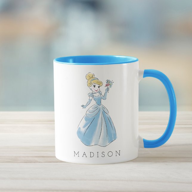 Disney Cinderella Watercolor | Add Your Name Mug (Creator Uploaded)