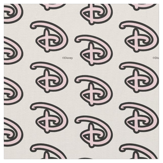 Disney D Logo Fabric (Close Up)