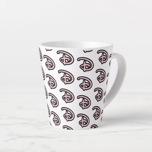 Disney D Logo Latte Mug (Right Angle)
