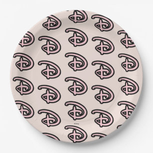 Disney D Logo Paper Plate