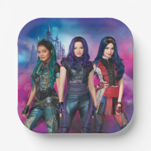 Disney Descendants Birthday Paper Plate