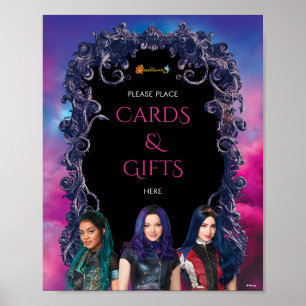 Disney Descendants Cards & Gifts Birthday  Poster