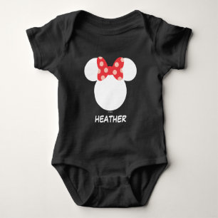 Disney Family Vacation - Minnie   Add Your Name Baby Bodysuit