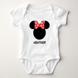 Disney Family Vacation - Minnie   Add Your Name Baby Bodysuit