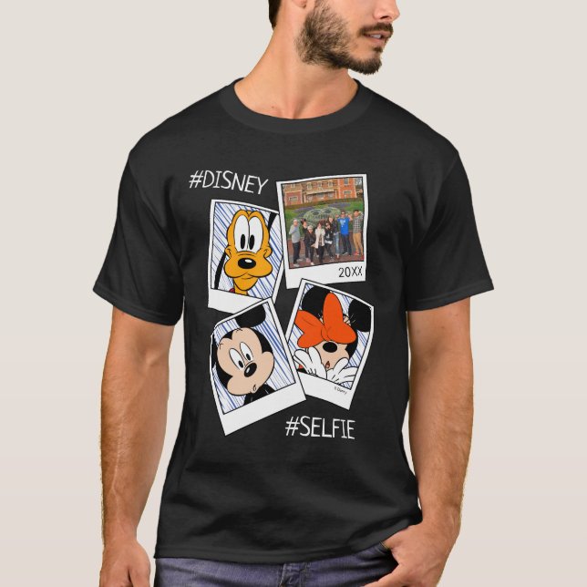 Disney Family Vacation #Selfie | Mickey & Friends T-Shirt (Front)