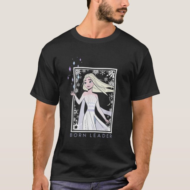 Disney Frozen 2 Elsa Born Leader Snowflake Frame B T-Shirt (Front)