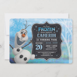 Disney Frozen 2 - Olaf Birthday Party Invitation