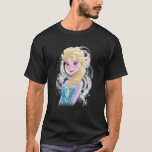 Disney Frozen Elsa Snowflake Swirls Graphic Swea S T-Shirt