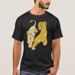 Disney Lion King Simba And Nala Playful Portrait T-Shirt