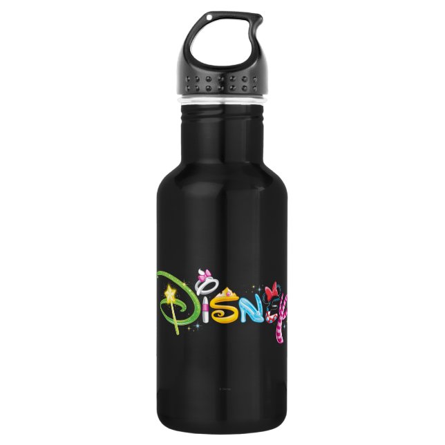 Disney Logo | Girl Characters 532 Ml Water Bottle (Front)