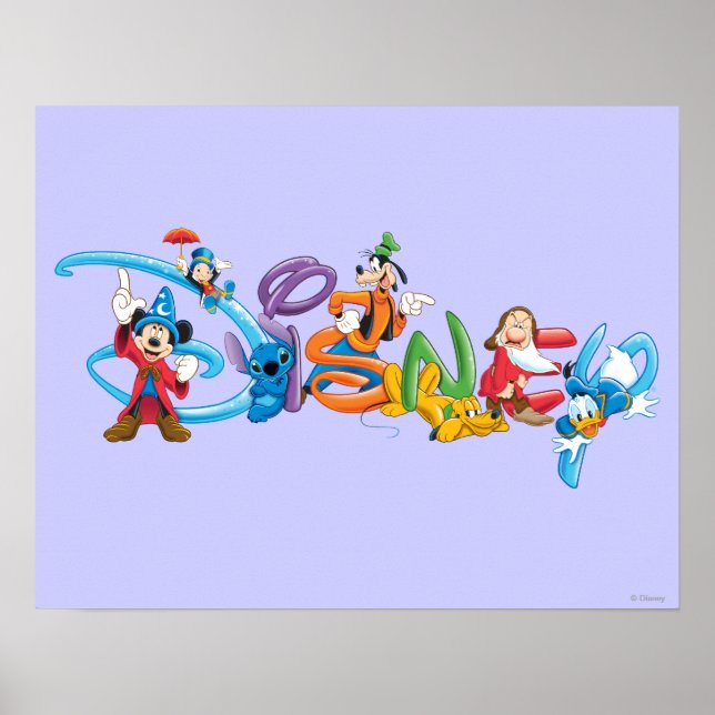 Disney Logo | Mickey and Friends Poster (Front)