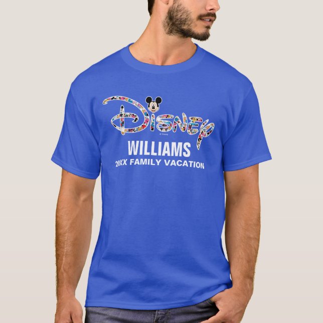 Disney Logo | Mickey & Friends - Family Vacation T-Shirt (Front)