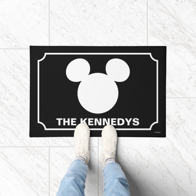 Disney Logo | Mickey Mouse Silhouette  Doormat (Indoor)