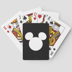 Disney Logo   Mickey Mouse Silhouette  Playing Cards