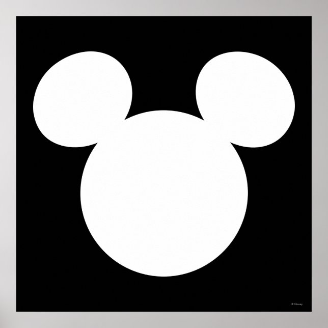 Disney Logo | Mickey Mouse Silhouette  Poster (Front)