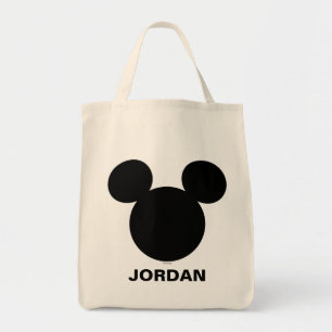 Disney Logo   Mickey Mouse Silhouette  Tote Bag