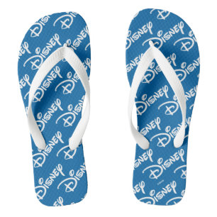 Disney Logo Pattern Flip Flops