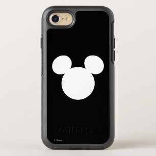 Disney Logo   White Mickey Icon OtterBox Symmetry iPhone 8/7 Case