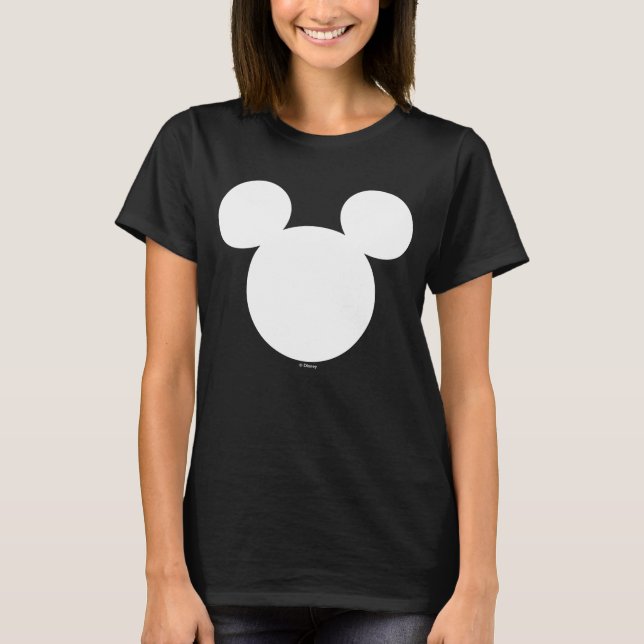 Disney Logo | White Mickey Icon T-Shirt (Front)