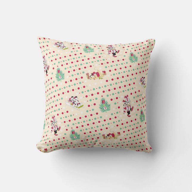 Disney | Mickey & Friends | ClassicHoliday Pattern Throw Pillow (Front)