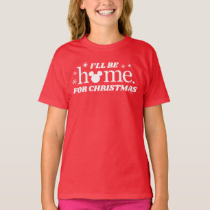 Disney Mickey - I'll Be Home For Christmas T-Shirt
