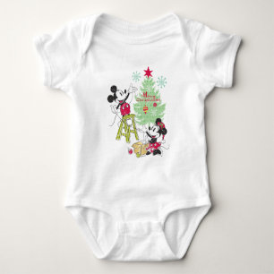 Disney   Mickey & Minnie   Classic Christmas Tree Baby Bodysuit