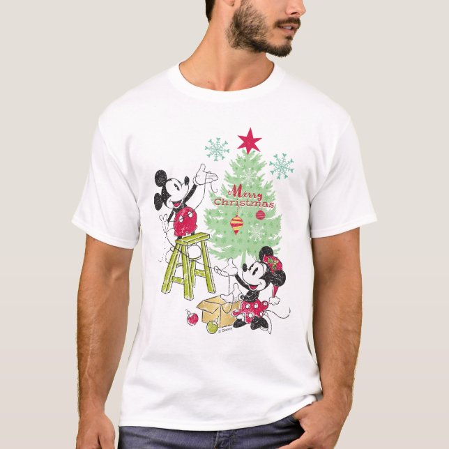 Disney | Mickey & Minnie | Classic Christmas Tree T-Shirt (Front)