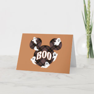 Disney Mickey Mouse Boo Ghost Halloween Card