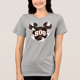 Disney Mickey Mouse Boo Ghost Halloween Tri-Blend Shirt