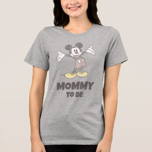 Disney Mickey Mouse Mommy to Be Baby Shower Tri-Blend Shirt