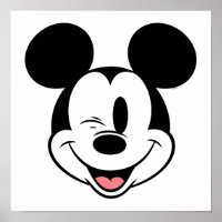 Disney Mickey Mouse Winking Face