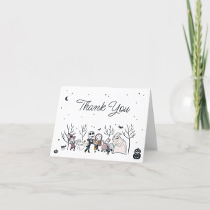 Disney Nightmare Before Christmas Birthday Thank You Card
