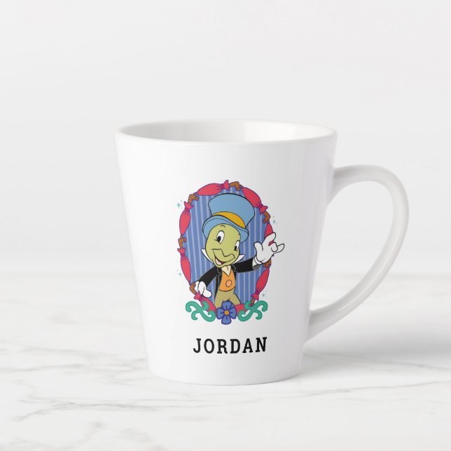 Disney Pinocchio Jiminy Cricket Latte Mug (Right)