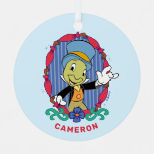 Disney Pinocchio Jiminy Cricket Metal Ornament