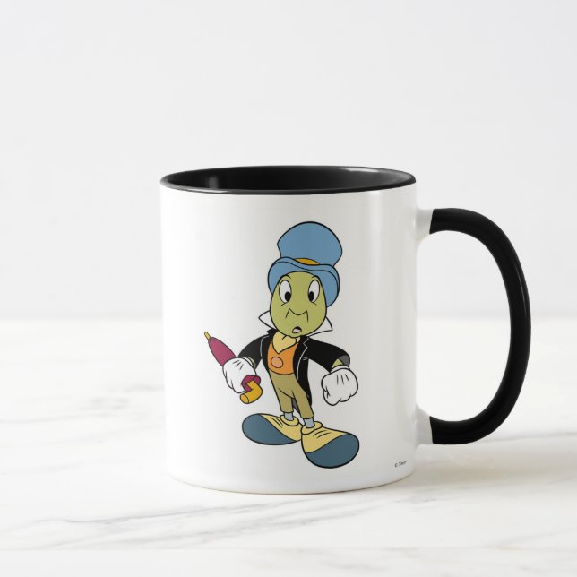 Disney Pinocchio Jiminy Cricket standing Mug (Right)
