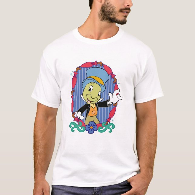 Disney Pinocchio Jiminy Cricket  T-Shirt (Front)