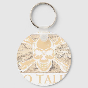 Disney Pirates Skull Logo Premium T-Shirt Keychain