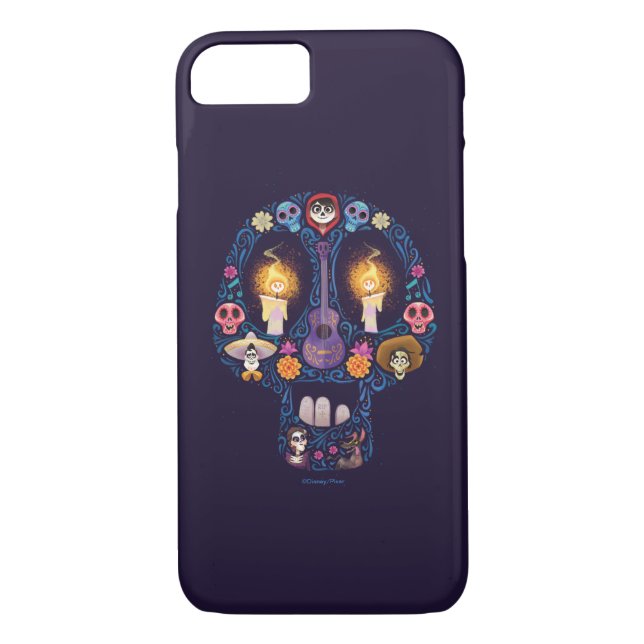 Disney Pixar Coco | Character Sugar Skull Case-Mate iPhone Case (Back)