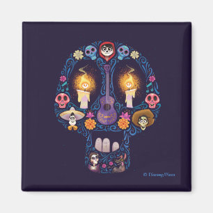 Disney Pixar Coco   Character Sugar Skull Magnet