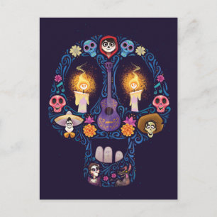 Disney Pixar Coco Character Sugar Skull Postcard