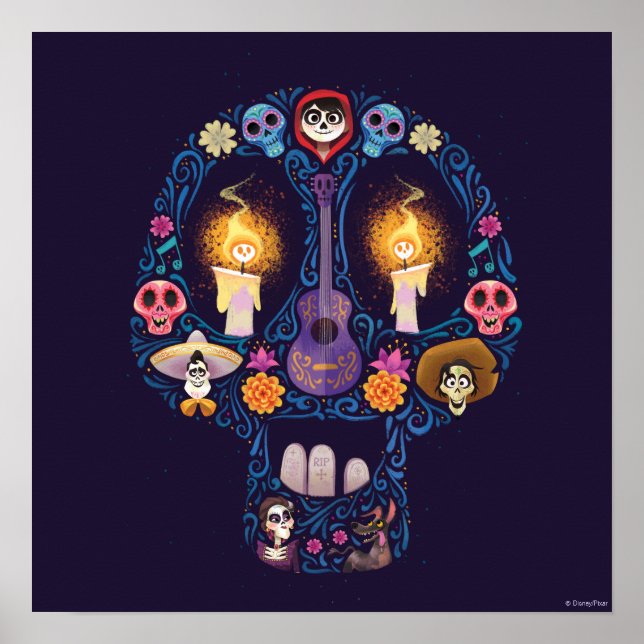 Disney Pixar Coco | Character Sugar Skull Poster (Front)