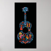 Disney Pixar Coco | Colorful Character Guitar